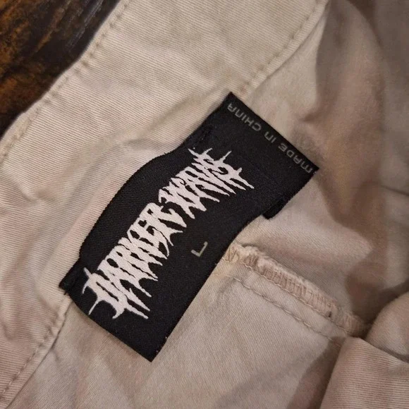 COMPLETELY SOLD OUT Dolls Kill Darker Wavs gray distressed bootcut pants 🕸️⛓️ - Picture 2 of 4